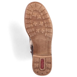 Botas de mujer, botas aislantes e impermeables Rieker 94611-90 marrón 3