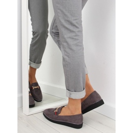 Gris Mocasines grises de mujer S0-204 gris 6