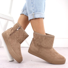 Botas de nieve mukluk para mujer, beige Big Star OO274A524 4