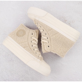 Zapatillas aislantes de piel de oveja beige Big Star OO274A444 6