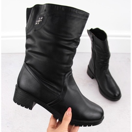 Botines negros altos aislantes de mujer Filo Donna Z24-43 1