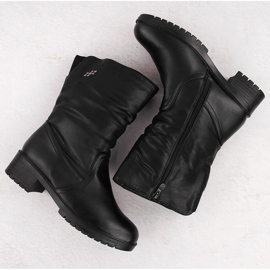 Botines negros altos aislantes de mujer Filo Donna Z24-43 3
