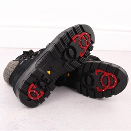 Botas de mujer de piel con pinchos, negro Rieker X8200-00 8