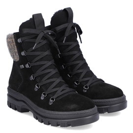 Botas de mujer de piel con pinchos, negro Rieker X8200-00 17
