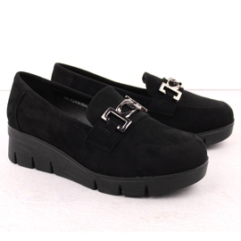 Zapatos cuña mujer negros Potocki 12490 3