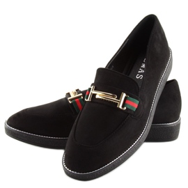 Negro Mocasines de mujer S0-204 negro 5