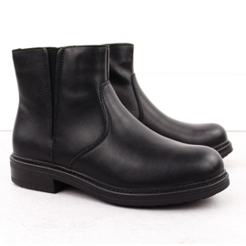 Botines de mujer de piel con aislamiento negro Sergio Leone BT345-S 10