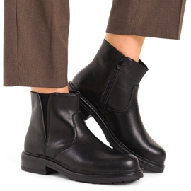 Botines de mujer de piel con aislamiento negro Sergio Leone BT345-S 16