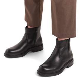 Botines de mujer de piel con aislamiento negro Sergio Leone BT345-S 3