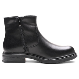 Botines de mujer de piel con aislamiento negro Sergio Leone BT345-S 6