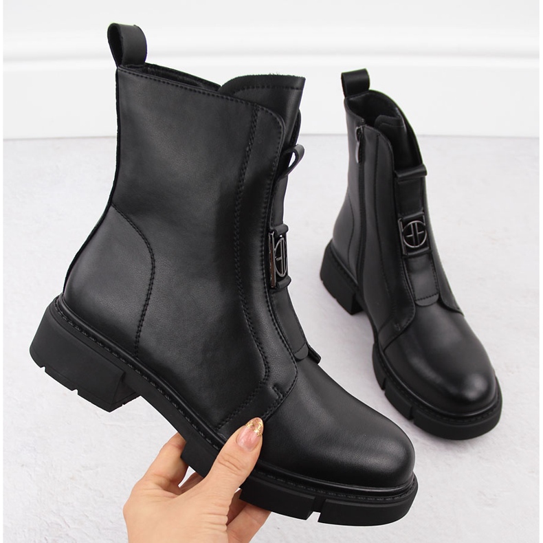 Botines negros de piel para mujer Filippo DBT6524 2