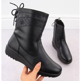 Botas de mujer aisladas negras Unisoft 7985 negro 1