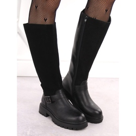 Botas de mujer Sergio Leone KZ708 piel negra negro 4