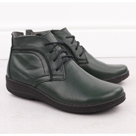 Botines aislantes de piel, verde Helios 612-2 3