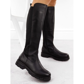 Botas aislantes de piel para mujer, negras Rieker Z9158-00 negro 3