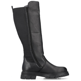 Botas aislantes de piel para mujer, negras Rieker Z9158-00 negro 7