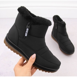Botas de nieve de mujer con pelo, negro Potocki 66302 1