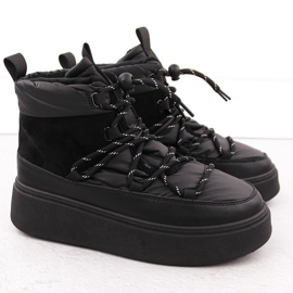 Botas de nieve para mujer con plataforma, negras Potocki 72302 negro 2
