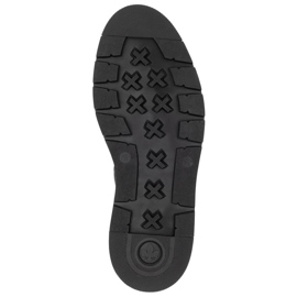 Botas de piel con aislamiento para hombre, negras, Rieker 30101-00 negro 9