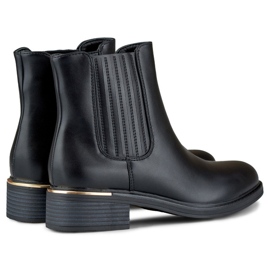 Botas Chelsea de mujer de otoño, negras D7995B negro 5