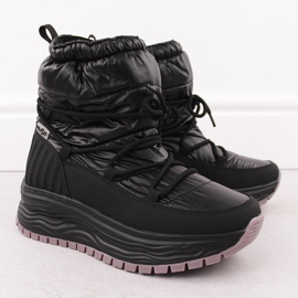 Botas de nieve sin cordones de mujer Filippo DBT6647 negras con plataforma negro 2