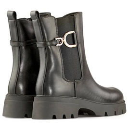 Botas Chelsea con aislamiento para mujer, negras, K-99257 negro 3