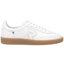Zapatos de cuero sneakers de mujer Rieker W2200 blanco 11