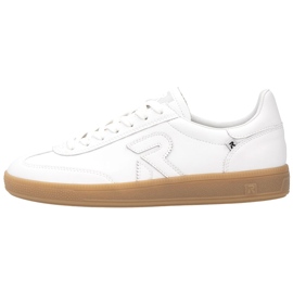 Zapatos de cuero sneakers de mujer Rieker W2200 blanco 12