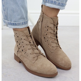 Botas de pura femenina de gamuza S.Barski Hy51-136 beige 5