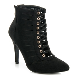 Cm Paris Botines calados negro 2