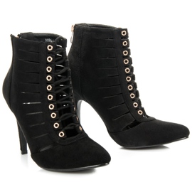 Cm Paris Botines calados negro 1 Cm Paris Botines calados negro 1