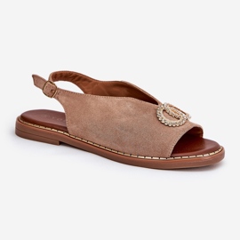 Sandalias para mujeres con Eco Eco Carrus Eco -Bench -Bench beige 4