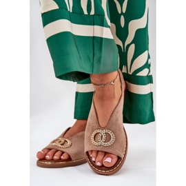 Sandalias para mujeres con Eco Eco Carrus Eco -Bench -Bench beige 3