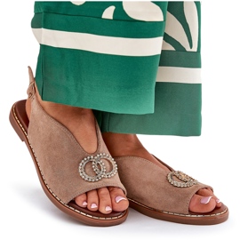 Sandalias para mujeres con Eco Eco Carrus Eco -Bench -Bench beige 9