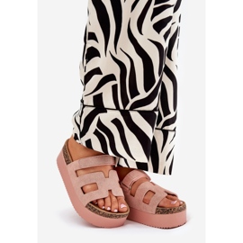 Zapatillas en una plataforma enorme rosa rosado 1