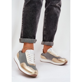 S.Barski Zapatillas de cuero zapatillas de zapatillas LR51-847 PLN dorado 2