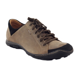 Deportivas Badura 3176 beige marrón negro 2
