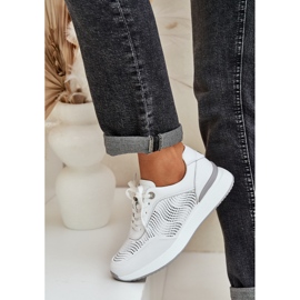 S.Barski Zapatillas de cuero zapatillas de zapatillas S. Barski LR51-551 White blanco 6