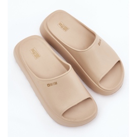 Zapatillas de espuma para mujeres en la plataforma Big Star RR274A569 Beige 8