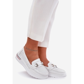 Openwork Vinceza Natural Ballerinas 95331 White blanco 1