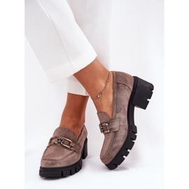 Vinceza Zapatos de mujeres de ante Eco con decoración Vincez 39921 Beige oscuro 3