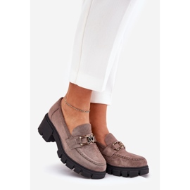 Vinceza Zapatos de mujeres de ante Eco con decoración Vincez 39921 Beige oscuro 1