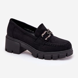 Vinceza Zapatos de mujer de ante Eco con decoración de Vincez 39921 Negro 5