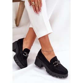 Vinceza Zapatos de mujer de ante Eco con decoración de Vincez 39921 Negro 9