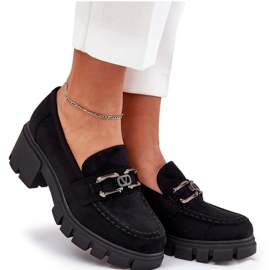 Vinceza Zapatos de mujer de ante Eco con decoración de Vincez 39921 Negro 11