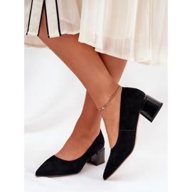 Bombas suaves de gamuza con herramientas puntiagudas Vinceza 66736 Negro 4