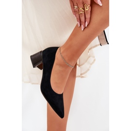 Bombas suaves de gamuza con herramientas puntiagudas Vinceza 66736 Negro 5