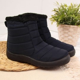 Botas de nieve impermeables con cremallera News W EVE181B azul marino 11