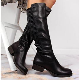 Botas de piel Rieker W Z9591-00 negro 14