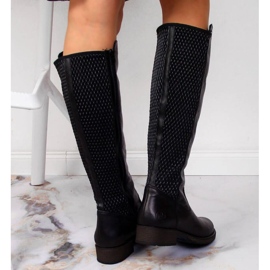 Botas de piel Rieker W Z9591-00 negro 16